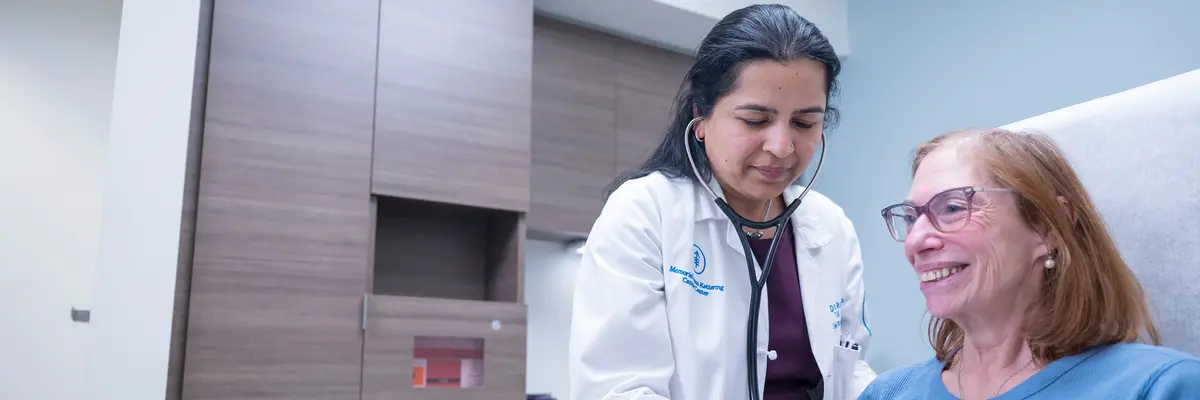 Gastrointestinal medical oncologist Dr. Devika Rao is at MSK in New Jersey, where she treats people with rectal cancer.  