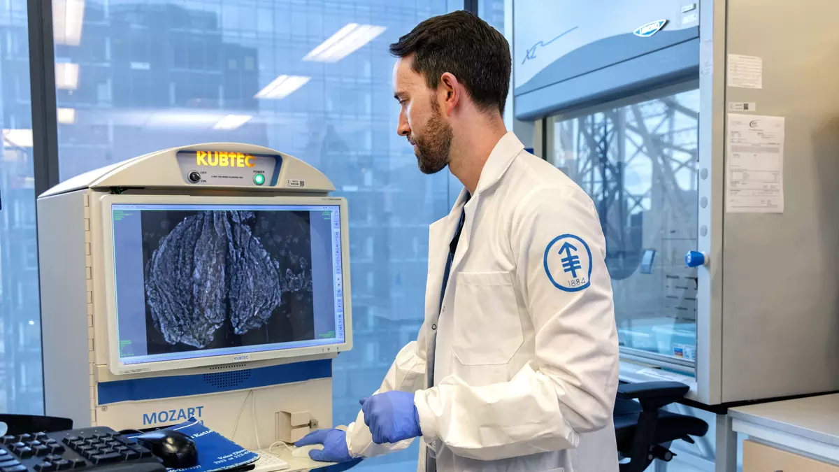 A nipple tattoo procedure after a mastectomy