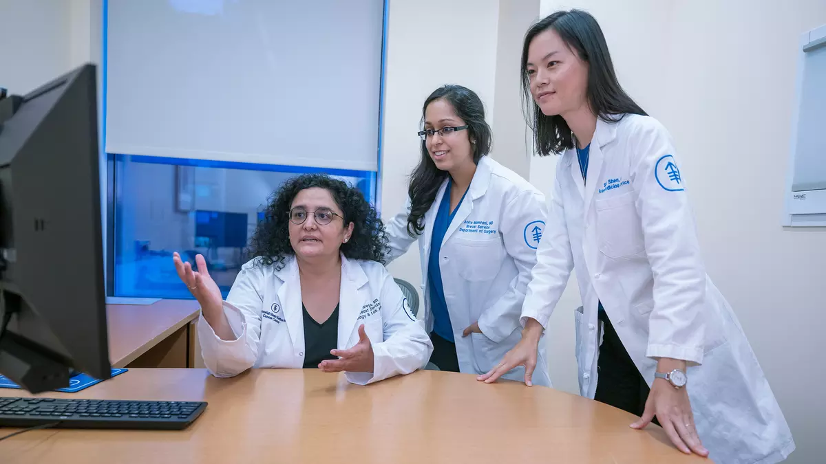 Doctors Fresia Pareja (left), Sherry Shen, and Anita Mamtani are co-directors.