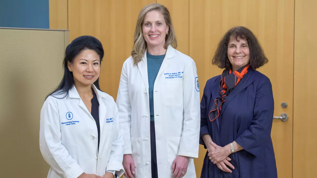 Dr. Amy Xu, Dr. Audree Tadros, and Dr. Jacqueline Bromberg are the co-directors of the Inflammatory Breast Cancer Program.  