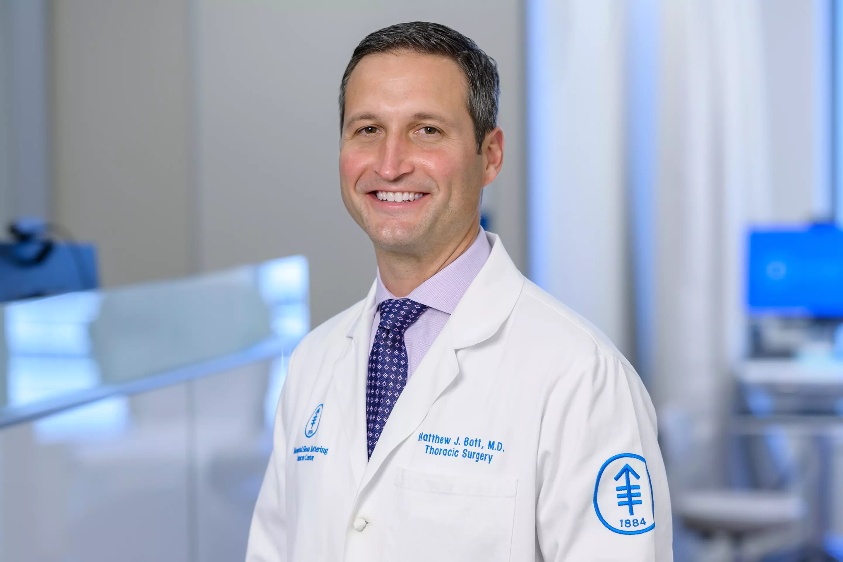MSK thoracic surgeon Dr. Matthew Bott.  