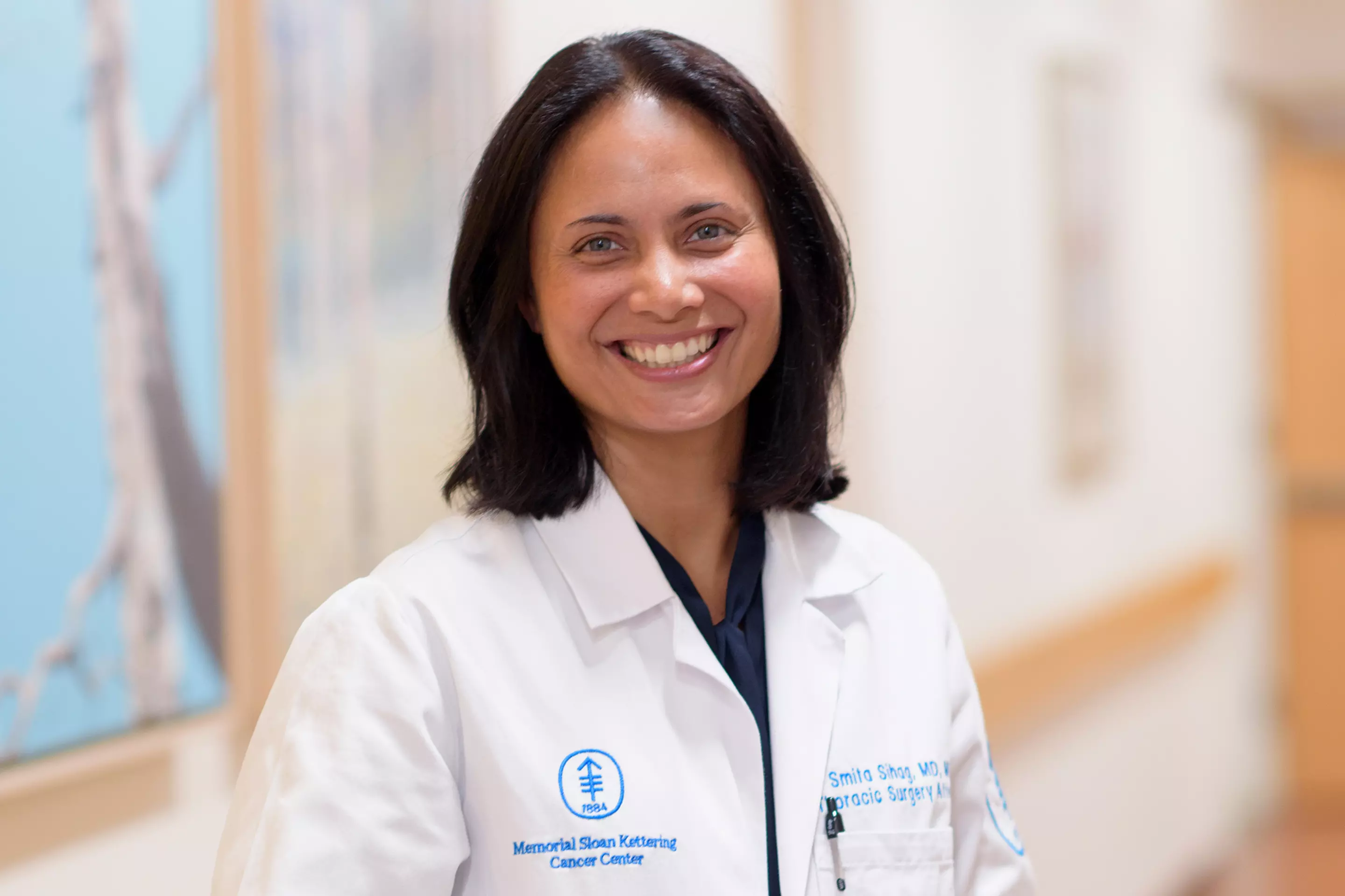 Thoracic surgeon Dr. Smita Sihag at MSK Nassau. 
